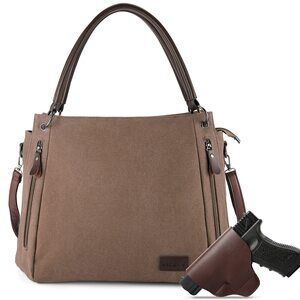 9389 Concealed Carry Crossbody bag with removable pistol holster handbag